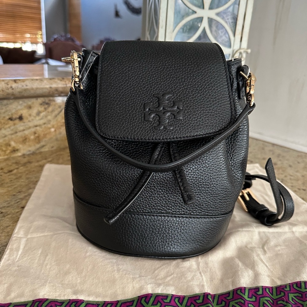 New Tory Burch Thea backpack /satchel/ shoulder leather bag <each>398 re… - Picture 14 of 16